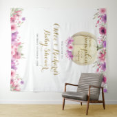 パンプキンフラワーベイビーガールカップルシャワーフォトプロップ タペストリー (インサイチュ(横))