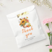 パンプキンフラワーボウquet ブライダルシャワー フェイバーバッグ (封をした状態)