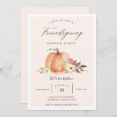 パンプキンフレンドサイジングディナーパーティー 招待状 (正面/裏面)