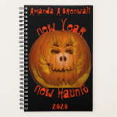パンプキンフレーミングスカル プランナー手帳 (正面)