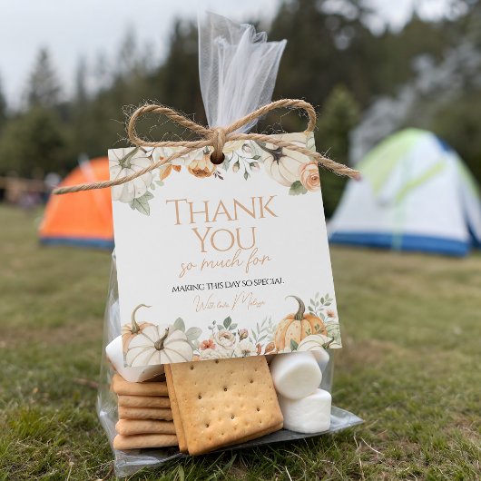 パンプキンフローラサンキューギフトラベル フェイバータグ