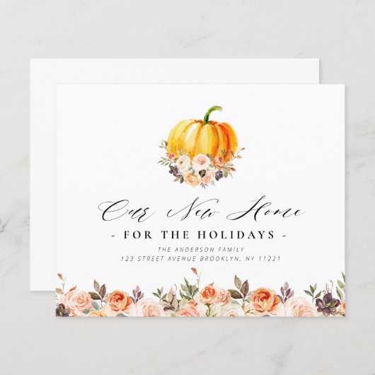 パンプキンフローラ感謝感謝感動的な発表 (正面/裏面)