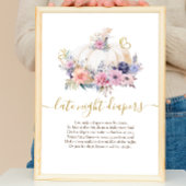 パンプキンフローラ深夜おむつポスター フォトプリント           