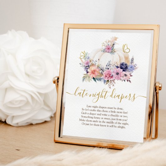 パンプキンフローラ深夜おむつポスター フォトプリント           