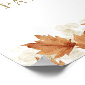 パンプキンフローラ秋の結婚式へようこそ ポスター (角)