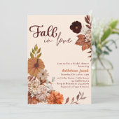 パンプキンフローラ秋インラブブライダルシャワー 招待状 (スタンド正面)