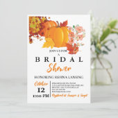パンプキンブライダルシャワー招待 招待状 (スタンド正面)