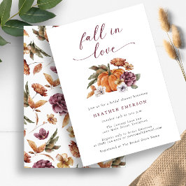 パンプキンブライダルシャワー 招待状