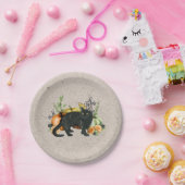 パンプキンブラックキャット秋秋 ペーパープレート (パーティー)