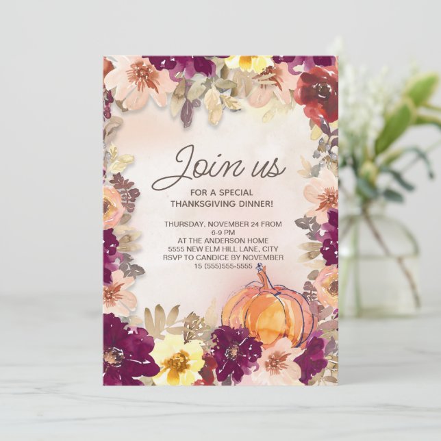 パンプキンブルガンディピンクフローラ感謝祭ディナー (スタンド正面)