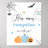 パンプキンブルーの小さなブーの数を推測 ポスター (正面)