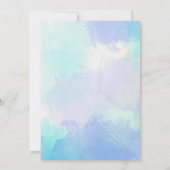 パンプキンブルーの男の子の赤ちゃんシャワー 招待状 (裏面)