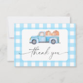 パンプキンブルートラックサンキューカード サンキューカード (正面)