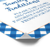 パンプキンブルートラックベビーシャワー家族の伝統 ポスター (角)