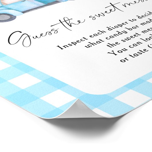 パンプキンブルートラック – 甘い混乱を推測 ポスター (角)