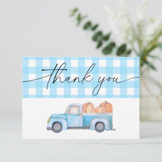 パンプキンブルー感謝していトラック サンキューカード (スタンド正面)
