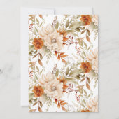 パンプキンブロッサムブライダルシャワー 招待状 (裏面)