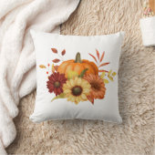 パンプキンブーケファームハウスオータムデコール クッション (ブランケット)