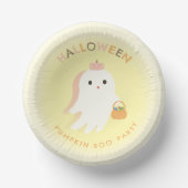 パンプキンブーパーティー紙皿 ペーパーボウル (正面)