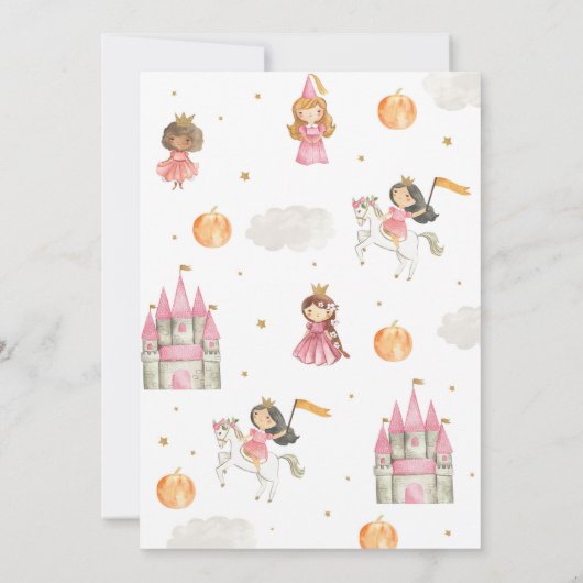 パンプキンプリンセス誕生日パーティーの招待 招待状 (裏面)
