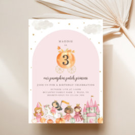 パンプキンプリンセス誕生日パーティーの招待 招待状