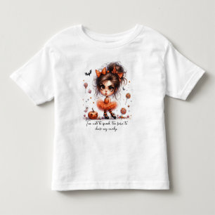 パンプキンプリンセス - スウィートで不気味、そして魔法に満ちた トドラーTシャツ