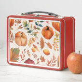 パンプキンプリント メタルランチボックス (インサイチュ)