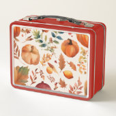 パンプキンプリント メタルランチボックス (裏面)