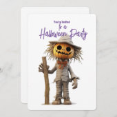 パンプキンヘッドカクレカロウハローウィンパーティ 招待状 (正面/裏面)