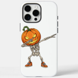 パンプキンヘッドダブダンスハロウィーンのスケルトン iPhone 16 PRO MAXケース