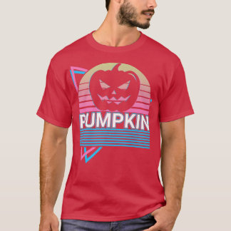 パンプキンヘッドハロウィーンのカボチャのちょうちんハロウィーンレトロ Tシャツ