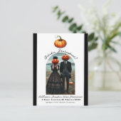 パンプキンヘッドハロウィーン秋フォトシュート 案内ポストカード (スタンド正面)