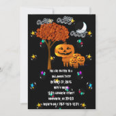 パンプキンヘッドハローウィンパーティ招待状 招待状 (正面)