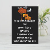 パンプキンヘッドハローウィンパーティ招待状 招待状 (スタンド正面)