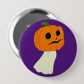 パンプキンヘッド幽霊 缶バッジ (正面&裏面)