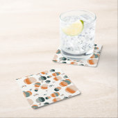 パンプキンヘロウィーンの招待 スクエアペーパーコースター (インサイチュ)