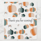 パンプキンヘロウィーンの招待 ワインラベル (シングルラベル)