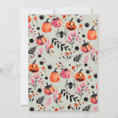 パンプキンヘロウィーンの招待 招待状 (裏面)