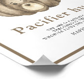 パンプキンベアーパシファイア狩りベビーシャワーゲーム ポスター (角)