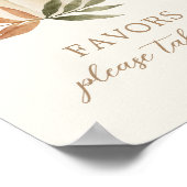 パンプキンベイビーシャワーに署名を好意 ポスター (角)