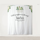 パンプキンベイビーシャワーの背景、写真撮影用小道具 タペストリー (正面)