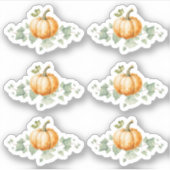 パンプキンベイビーシャワーパーティーデコステッカーシート シール (正面)