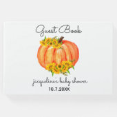 パンプキンベイビーシャワーフォールゲストブック ゲストブック (正面)