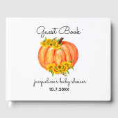 パンプキンベイビーシャワーフォールゲストブック ゲストブック (正面)