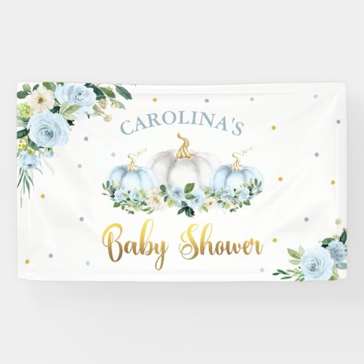 パンプキンベイビーシャワーボーイ秋パンプキンウェルカム 横断幕 (横)