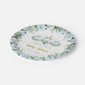 パンプキンベイビーシャワーボーイ素朴秋パンプキン ペーパープレート (アングル)