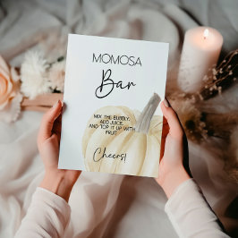 パンプキンベイビーシャワーマモサバー ポスター