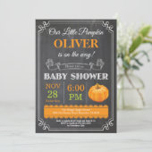 パンプキンベイビーシャワー招待状 招待状 (スタンド正面)