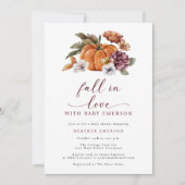 パンプキンベイビーシャワー招待状 招待状 (正面)