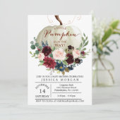 パンプキンベイビーシャワー招待状-秋ベビーシャワー 招待状 (スタンド正面)